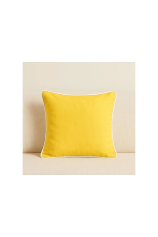 Sarı Kırlent Kılıfı 45x45 Dekoratif Modern Kırlent