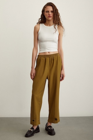 Never More Lastikli Salaş Pantolon Haki