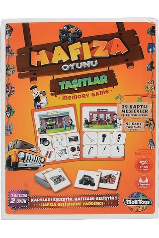 +3 Yaş Taşıtlar Hafıza Oyunu (moli Toys)