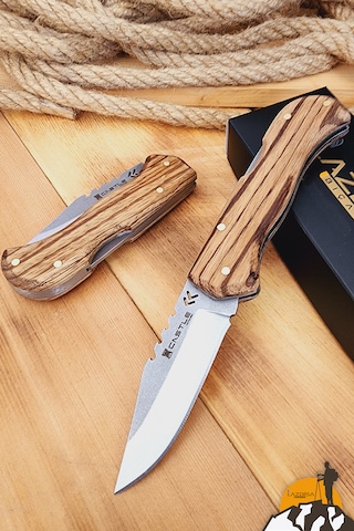 Zeytin Sap Kamp Çakısı Outdoor Piknik Çakısı Bahçe Çakısı Çkw-473 Çok Renkli