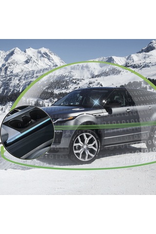 Yunboo Araç Ön Cam Buz Ve Toz Temizleyici, Mikrodalga Moleküler Vibrasyon Teknolojisi İle Hızlı Isıtma Ve Isı Sağlayıcı, Taşınabilir Plastik Araç Aksesuarı Koyu Yeşil