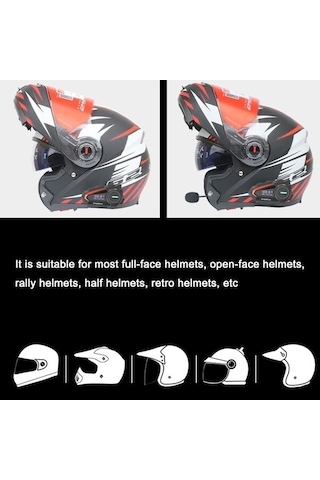 Jokmae Su Qf Motosiklet Kask Kulaklığı Gürültü Engellemeli Bluetooth 5.1 Kulak İçi, Üstün Ses Ve Konforlu Tasarım