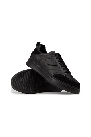 Deery Erkek Hakiki Deri Siyah Sneaker Ayakkabı - 02012msyhe01 Siyah