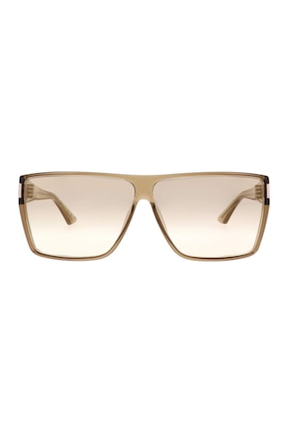 Saint Laurent Sl 756 003 64 Unisex Kare Şeffaf Kahverengi Kemik Güneş Gözlüğü Şeffaf