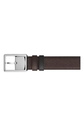Montblanc Sartorial Deri 30 Mm Çift Taraflı Kemer 222193 Kahverengi