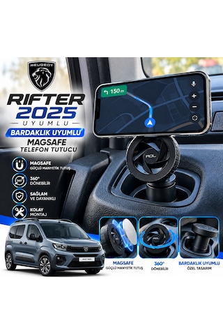 Peugeot Rifter 2018-2026 Araç Içi Premium Telefon Tutucu - Araba Telefon Tutacağı Havalandırma Için 1