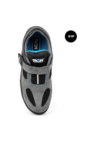 Tron A20 Sport S1p Kat Süet Kompozit Burun İş Ayakkabısı-12442 Gri