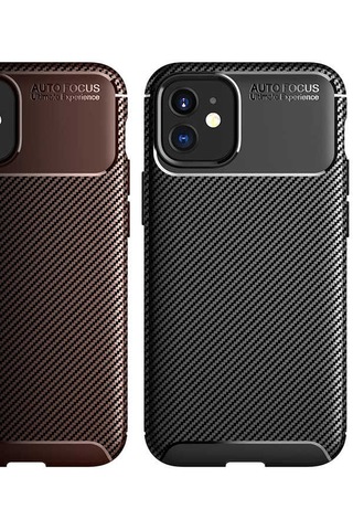 Apple Uyumlu iPhone 12 Kılıf Zore Negro Silikon Kapak Siyah