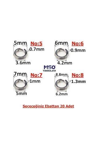MSO Olta Balıkçılık Paslanmaz Çelik Ultra Güçlü Split Ring