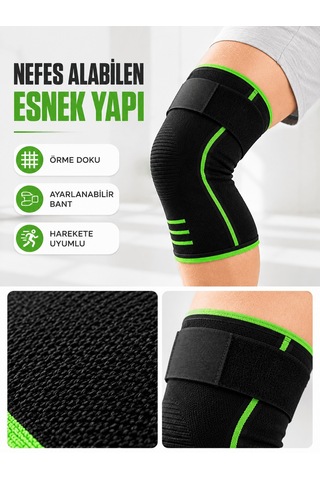 Lexroo Diz Destekleyici Spor Dizlik Esnek Örme Kumaşlı Ayarlanabi Diğer