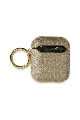 Apple, Uyumlu AirPods 2 2.nesil Spell Simli Kılıf - Gold
