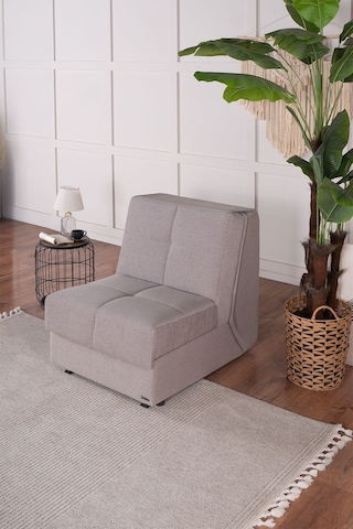 Kilim Mobilya Robin Tek Kişilik Yatak Olabilen Koltuk Açık Kahverengi Açık Kahverengi