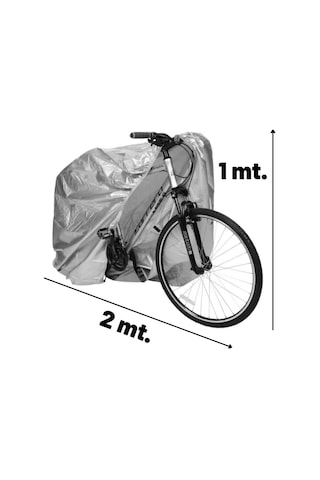 Bisiklet Koruyucu Branda Su Geçirmez Örtü Çadır Gri