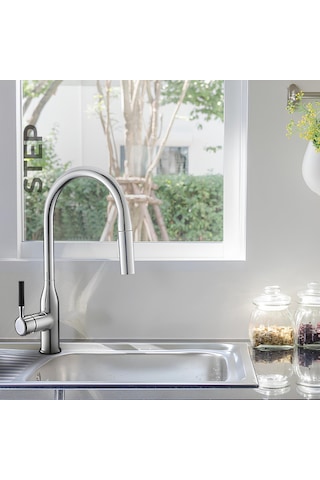 Newarc - Step Spiralli Eviye Bataryası Krom - 900591