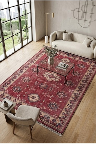 Yolluk Halı Kaymaz Taban Yıkanabilir Leke Tutmaz Kilim Özel Ölçü Koridor Halısı 3029 Çok Renkli