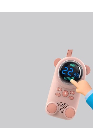Şarjlı Bebek Telsizi Uzun Mesafe 22 K Lcd Ekran Vox Modu 400 Mah Çok Renkli