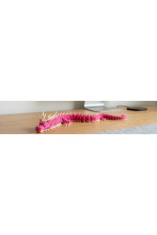 Hareketli Ejderha Figürü Pembe
