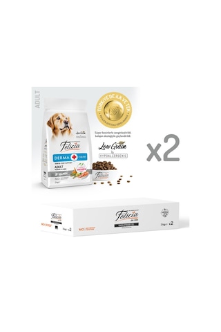 Felicia Derma Care Somonlu Orta Ve Büyük Irk Yetişkin Köpek Maması 6kg