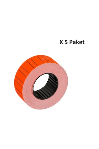 Bigpoint Fiyat Etiketi 10'lu Kırmızı X 5 Paket Diğer