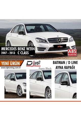 W204 Batman Yarasa Ayna Kapağı Piano Black 2007 - 2014