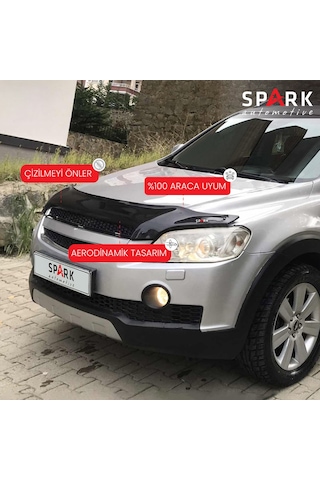 Chevrolet Captiva 2006-2012 Yıl Aralığı Uyumlu Kaput Rüzgarlığı 4mm Siyah