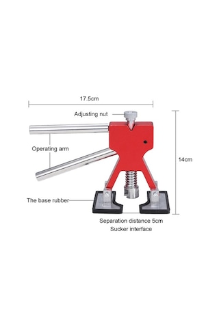 Pazly Otomobil Çukurları Çıkarma Aleti - Paslanmaz Çelik, 18 Adet Tamir Tabanı, Pratik