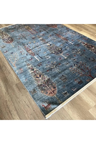 Eko Halı Antique Atk 09 Aqua Yıkanabilir Makina Halısı