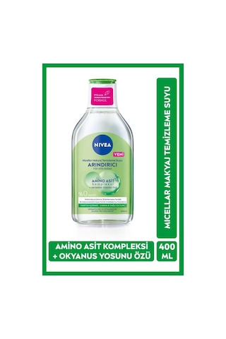 Nıvea Micellar Makyaj Temizleme Suyu Amino Asit Ve Arındırıcı Okyanus Yosunu Özü 400 ML