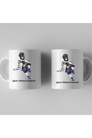 Anime Demon Slayer Iguro Obanai Kawaii Tasarımlı Kupa Bardak Çok Renkli