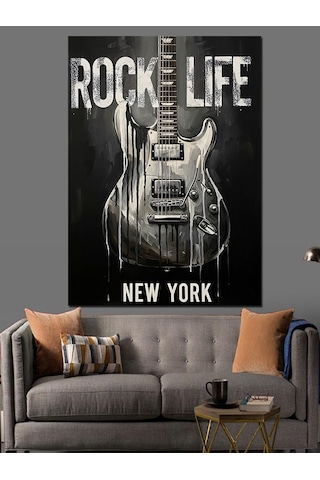 Ahşap Tablo Rock Yaşam Tarzı New York