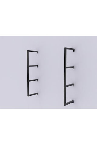 Metal Duvar Rafı Ahşap Kütük Masif Raf Tutacağı
