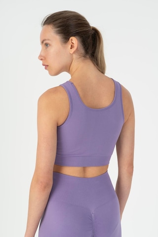 Maraton Slimfit Kadın Düz Yaka Lavanta Bra Mor