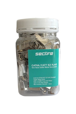 Seclife Snw 7030p Cat6a/cat7 Yeni Nesil Delikli Metal 70 Ad Rj45