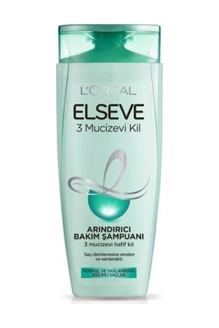 Elseve Normal ve Yağlı Saçlar 3 Mucizevi Kil Şampuan 450 ML