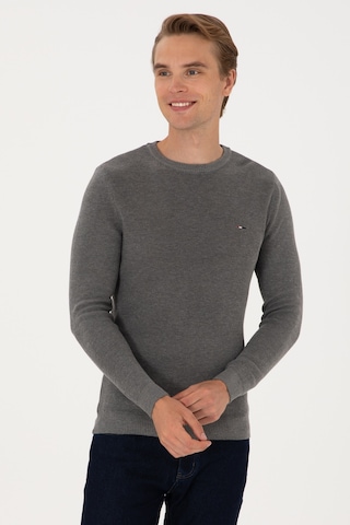 U.S. Polo Assn. U.s. Polo Assn. Erkek Gri Melanj Kazak /triko 50313667-vr086