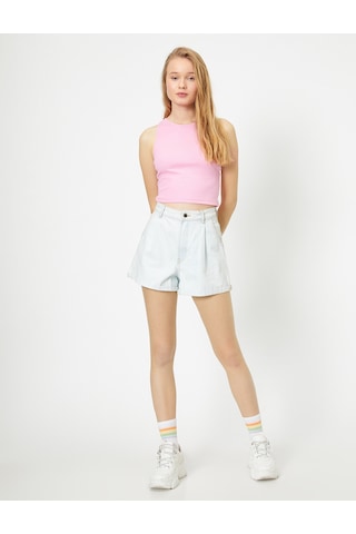 Koton Düz Atlet Pembe 0yal38235ık Gül