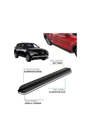 Mazda Cx-5 Uyumlu 2017 2018 2019 2020 2021 2022 Araca Özel Yan Basamak
