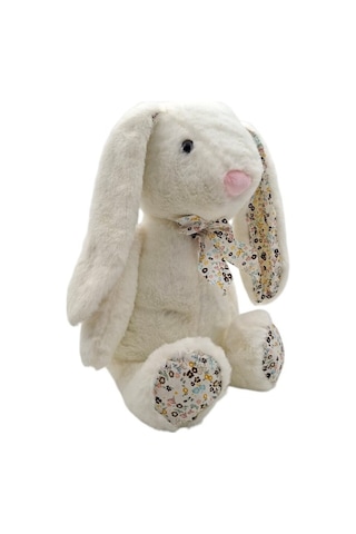 Halley Papyonlu Tavşan 45 Cm Beyaz Beyaz