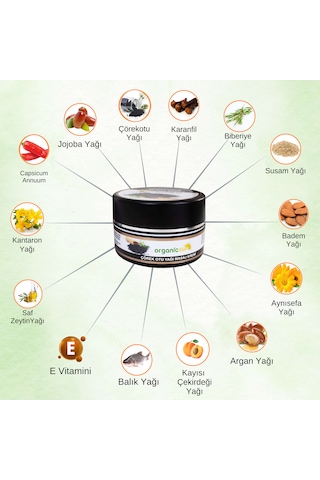 Organicsun Çörek Otu Yağlı Masaj Kremi 100 ML