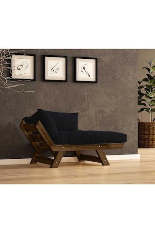 Woodesk Adalar Masif Ceviz-siyah Renk Berjer Cpt8139-140 Siyah