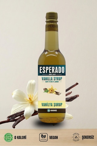 Şekersiz Sugar Free Vanilya Aromalı Kahve Şurubu 750 Ml - Barista Serisi Diğer