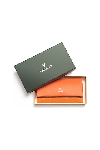 D35 Dark Orange Cüzdan & Kartlık Kadın Diğer 2824 Vergelio Flother Wallet Card Holder Turuncu