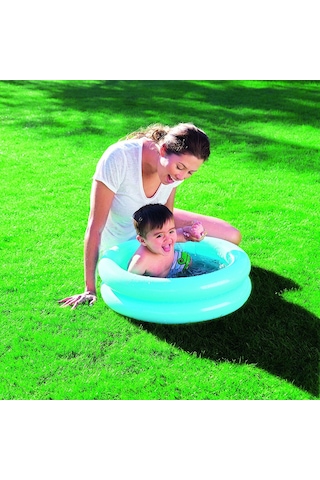 Bestway 51061, Desenli Zemin Şişme Bebek Havuzu ve Plaj Topu