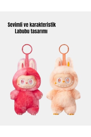 Techmrt Yumuşak Kumaşlı 20 Cm Labubu Peluş 3 Yaş Üzeri Uygun