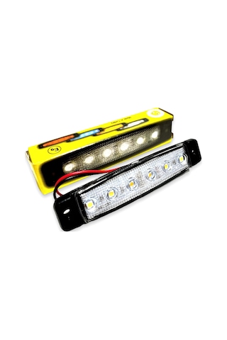 SANEL 6 LEDLİ BEYAZ PARMAK LED 12V LAMBA BASAMAK AYDINLATMA 12V