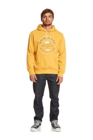 Quiksilver Eqysf03150 Circle Trim Hoodie Sarı Erkek Sweatshirt Sarı