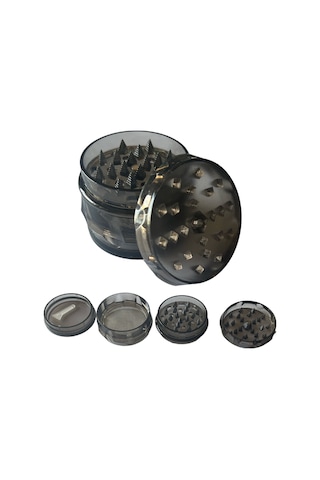 OP-02 Plastik Grinder 4 Kat Tutun - Baharat Öğütücü - Parçalayıcı - Mıknatıslı Gırgır