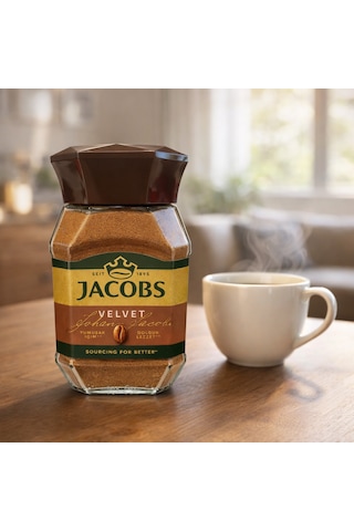 Jacobs Velvet %100 Çözünebilir Kahve 3 Adet X 95 G Yumuşak İçim, Dolgun Lezzet Çözünebilir