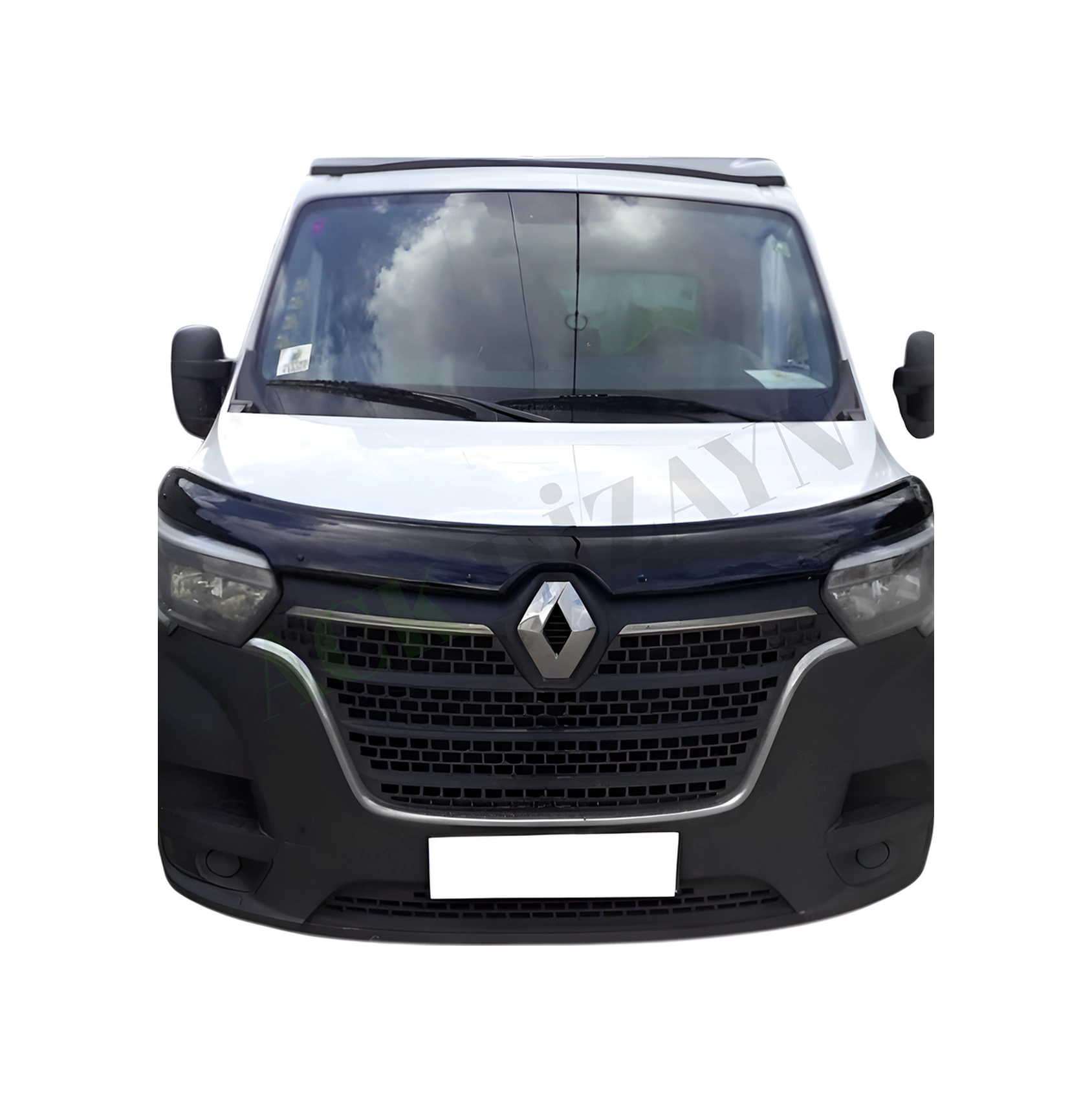 Renault Master 2019+ Araca Özel Kaput Rüzgarlığı A+ Pianoblack 4mm