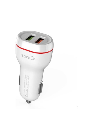 Zore Puma Çift Girişli Araç Kiti Micro-usb Kablosuyla Birlikte